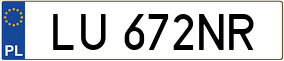Truck License Plate